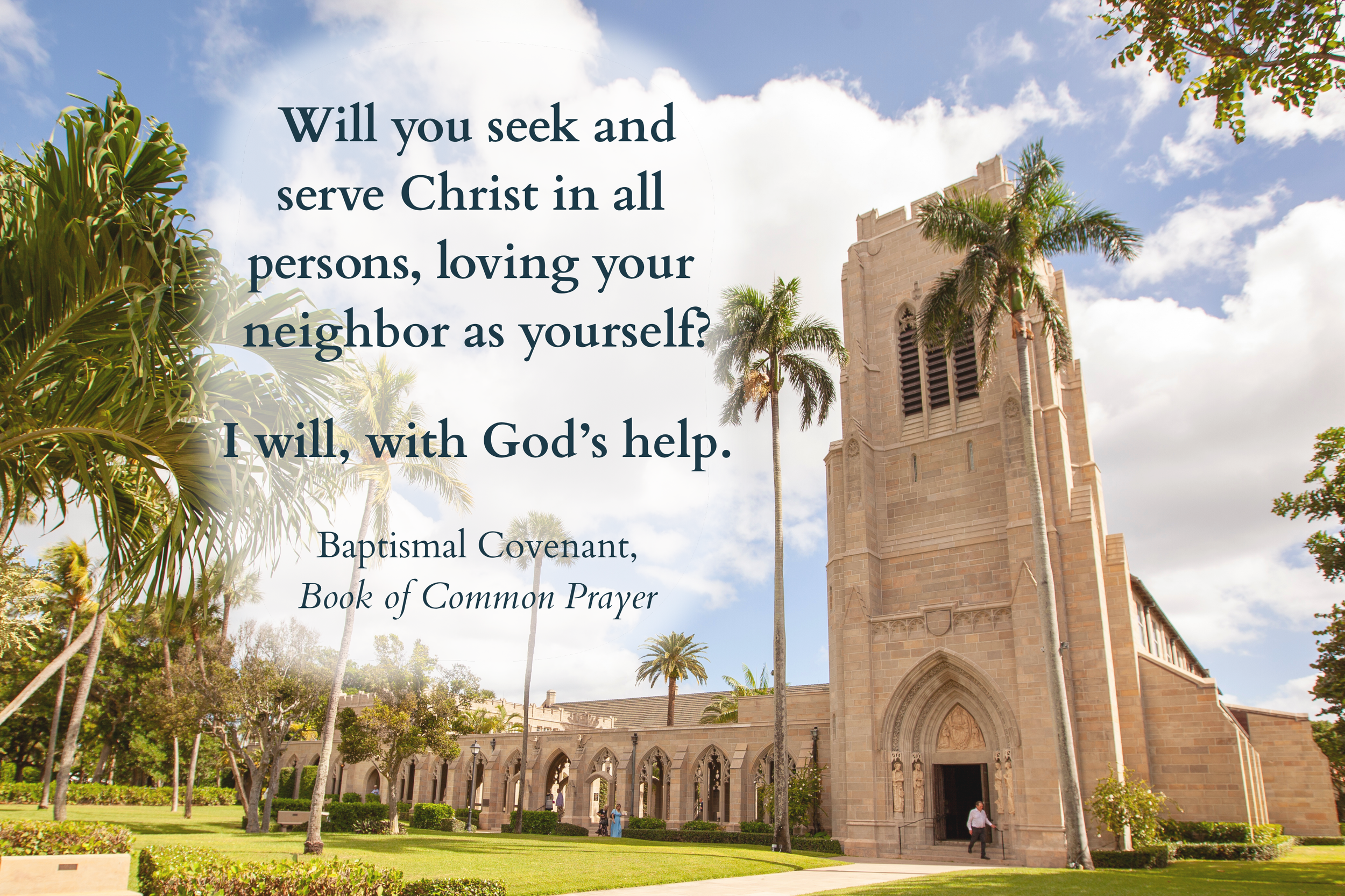 “I will, with God’s help”