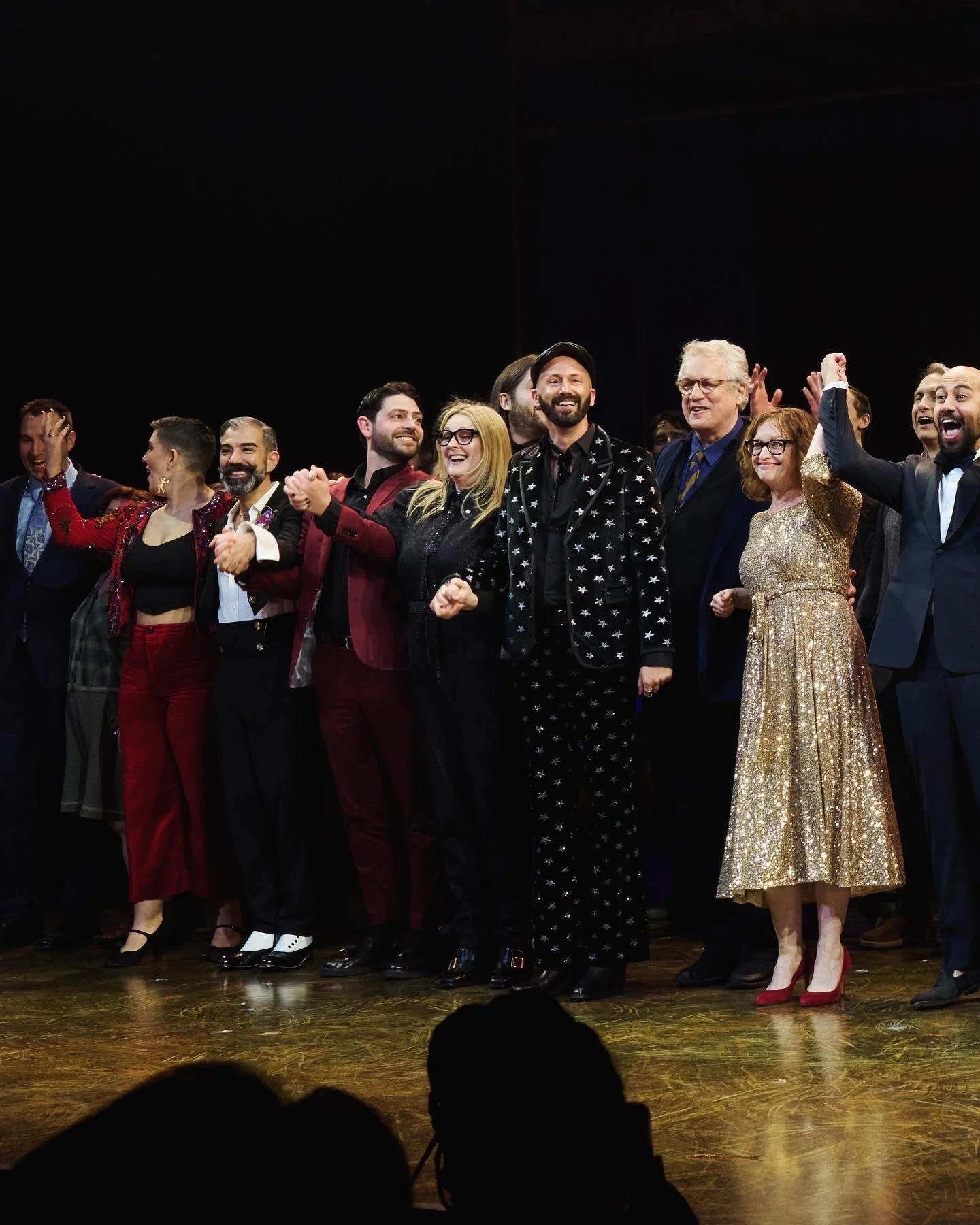 Creative team on opening night for Broadway's Water for Elephants (Puppet Direction by Joshua Holden)