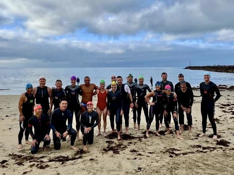 Irvine Orange County Triathlon Team Swimming in Newport Beach, June 2026