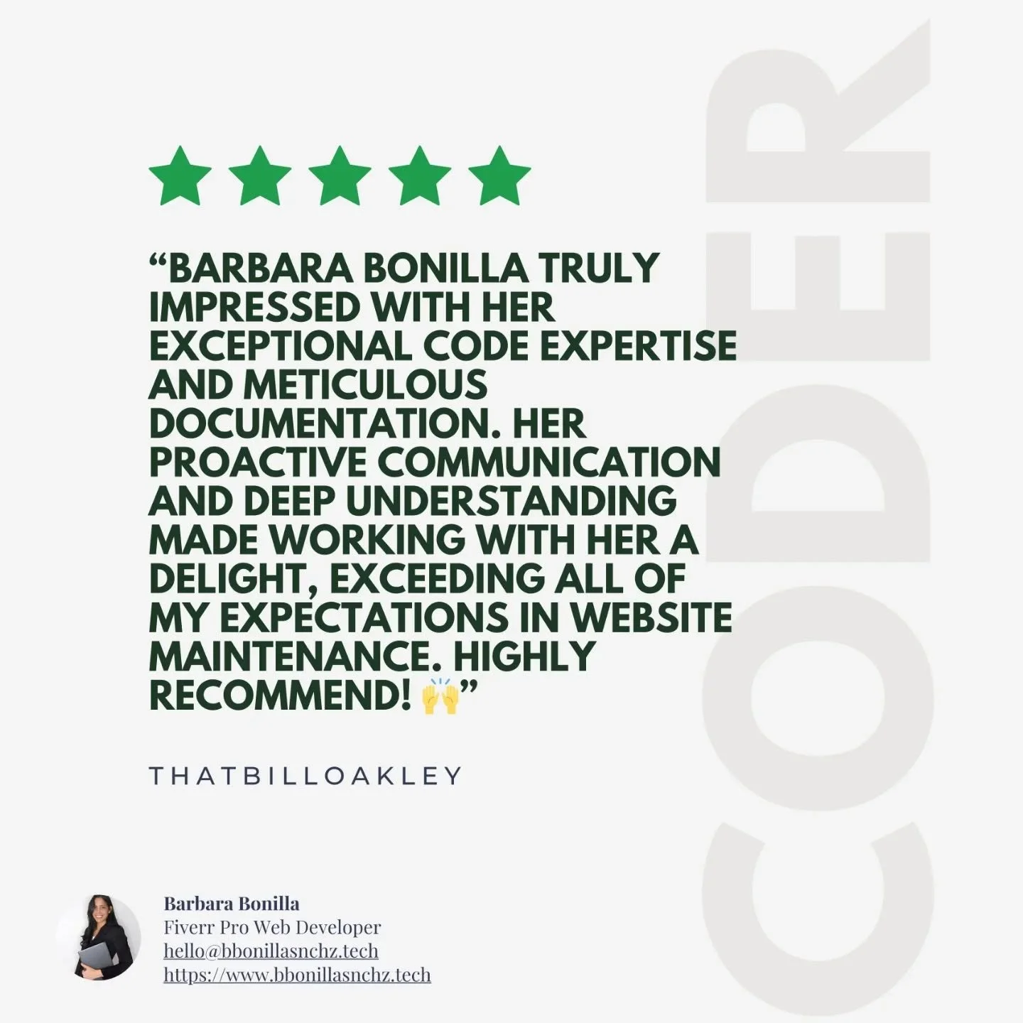 Testimonial Wednesday ⭐⭐⭐⭐⭐ | Always a pleasure collaborating with returning clients — building on great work, together.
Design and development that delivers.
DM me to get started 💬
--
#webdesign #freelancedeveloper #uxui #frontenddevelopmen