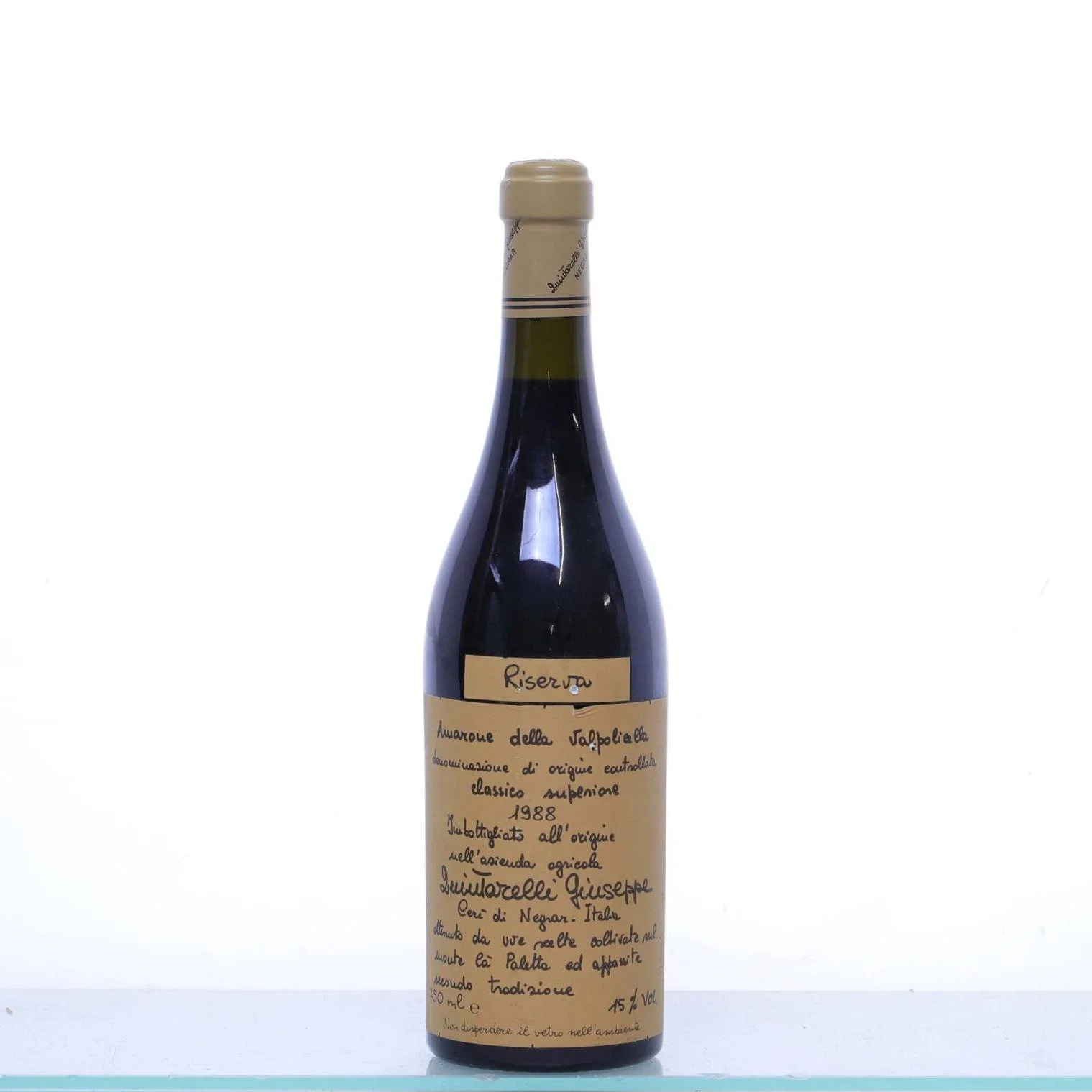 🍷 𝟏𝟗𝟖𝟖 𝐆𝐢𝐮𝐬𝐞𝐩𝐩𝐞 𝐐𝐮𝐢𝐧𝐭𝐚𝐫𝐞𝐥𝐥𝐢 𝐀𝐦𝐚𝐫𝐨𝐧𝐞 𝐝𝐞𝐥𝐥𝐚 𝐕𝐚𝐥𝐩𝐨𝐥𝐢𝐜𝐞𝐥𝐥𝐚 𝐂𝐥𝐚𝐬𝐬𝐢𝐜𝐨 𝐑𝐢𝐬𝐞𝐫𝐯𝐚

The RISERVA is selected from the very best barrels of the generic Amarone, while the Amarones are only released in