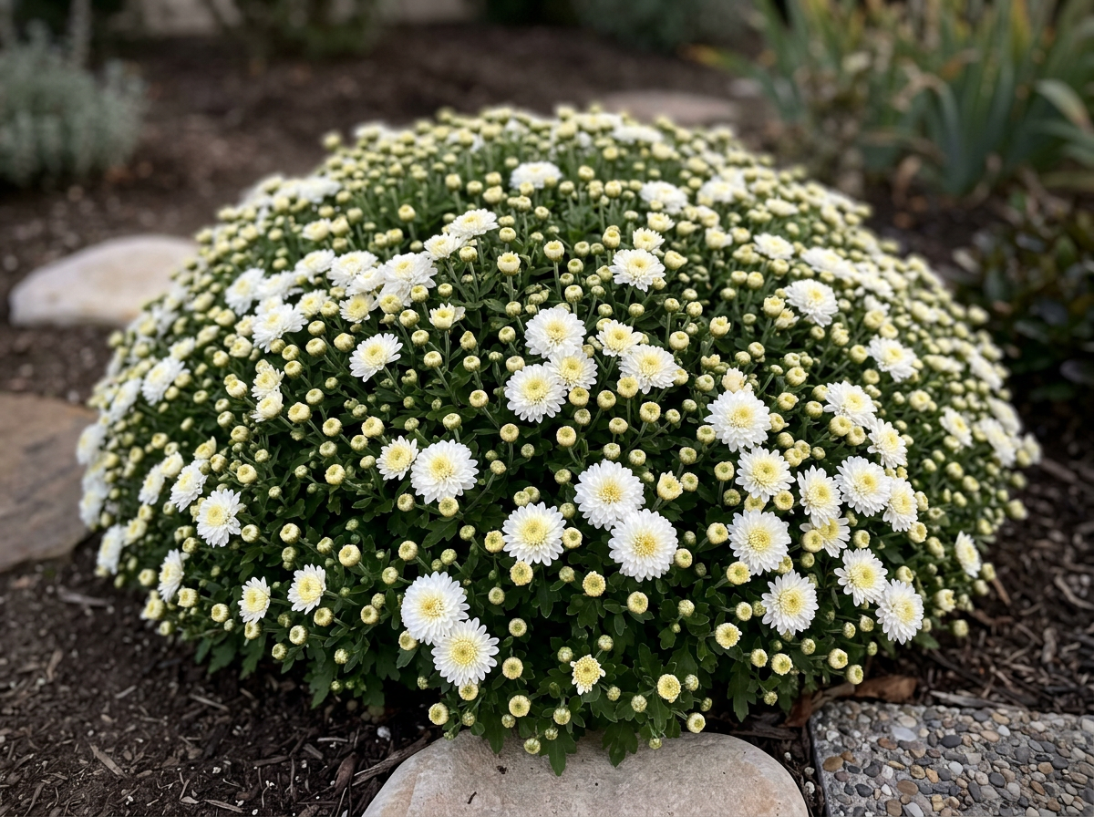 4C White Cushion Mound