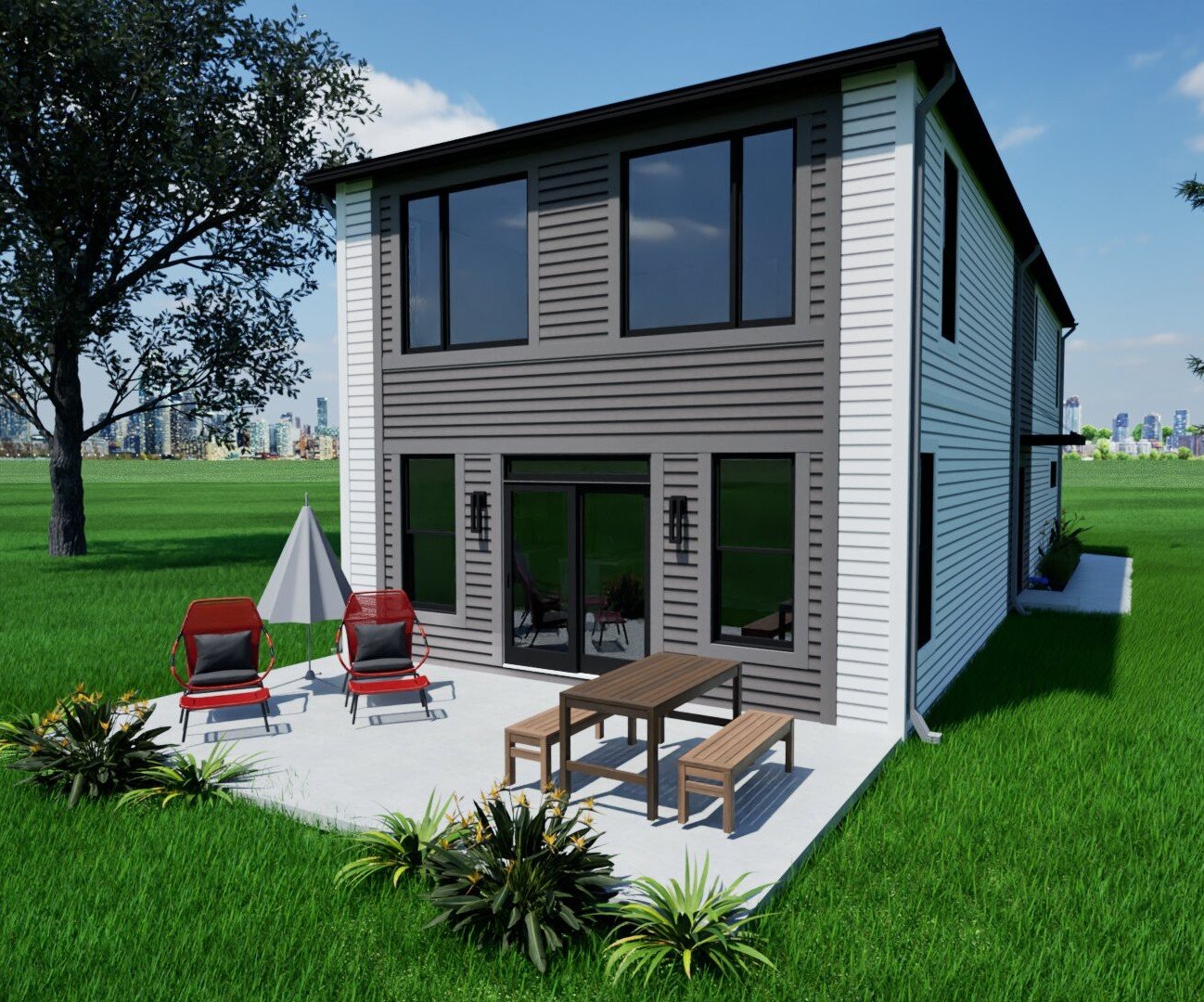 The Edge - Elevation B -Hip Roof
