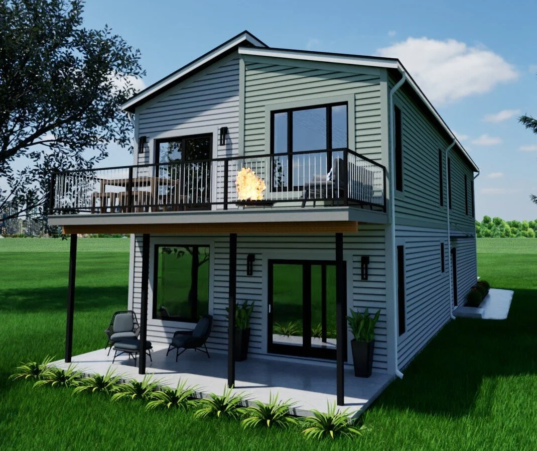 The Urban - Elevation A - Split Roof