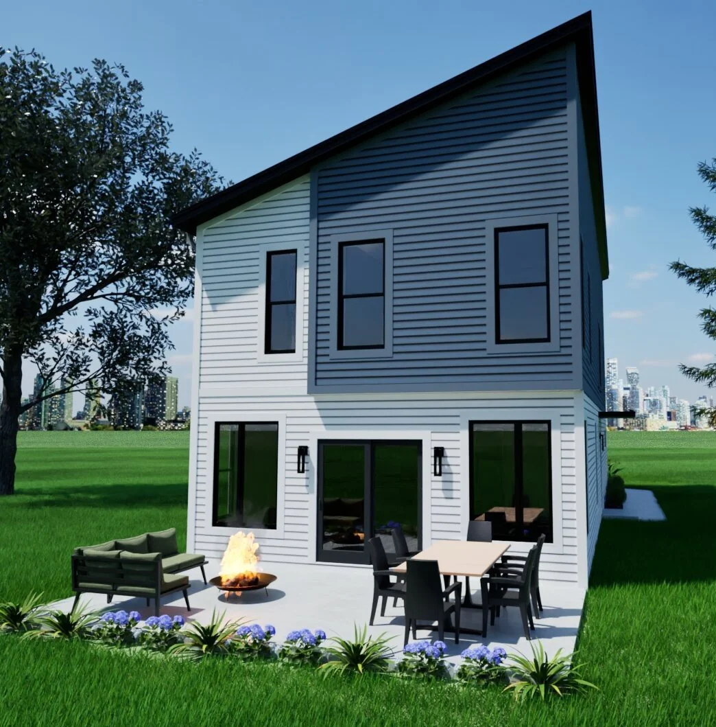 The Modern - Elevation C - Sloped Roof