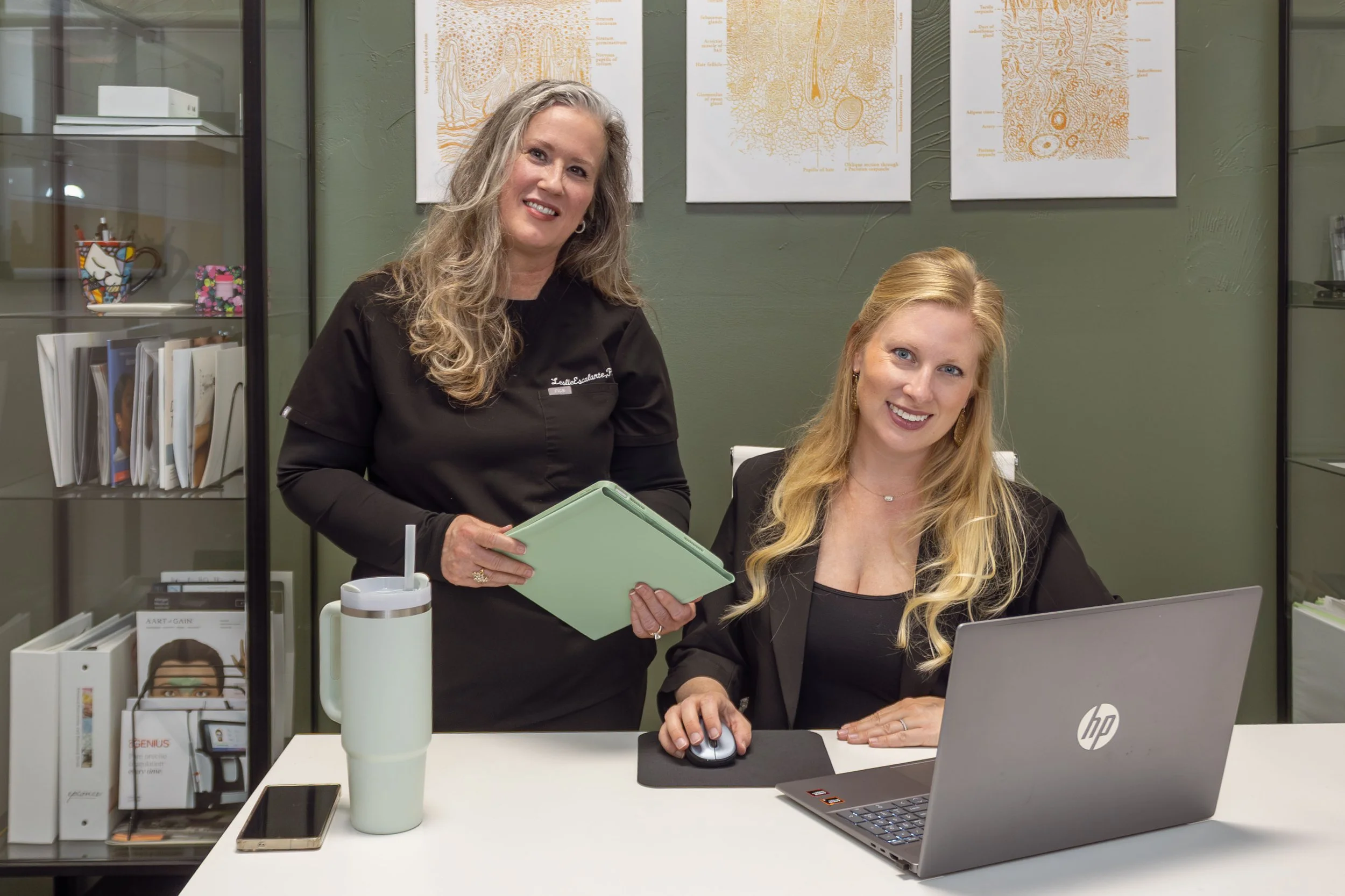 Leslie Escalante PA-C and Emily Rocha, RN