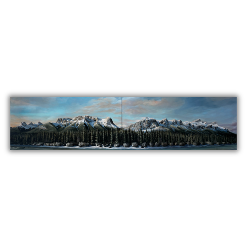 Made for Each Other - 24" x 96" diptych 
Mixed-Media on Canvas