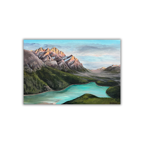 World Renowned - 12" x 18" 
Mixed-Media on Canvas