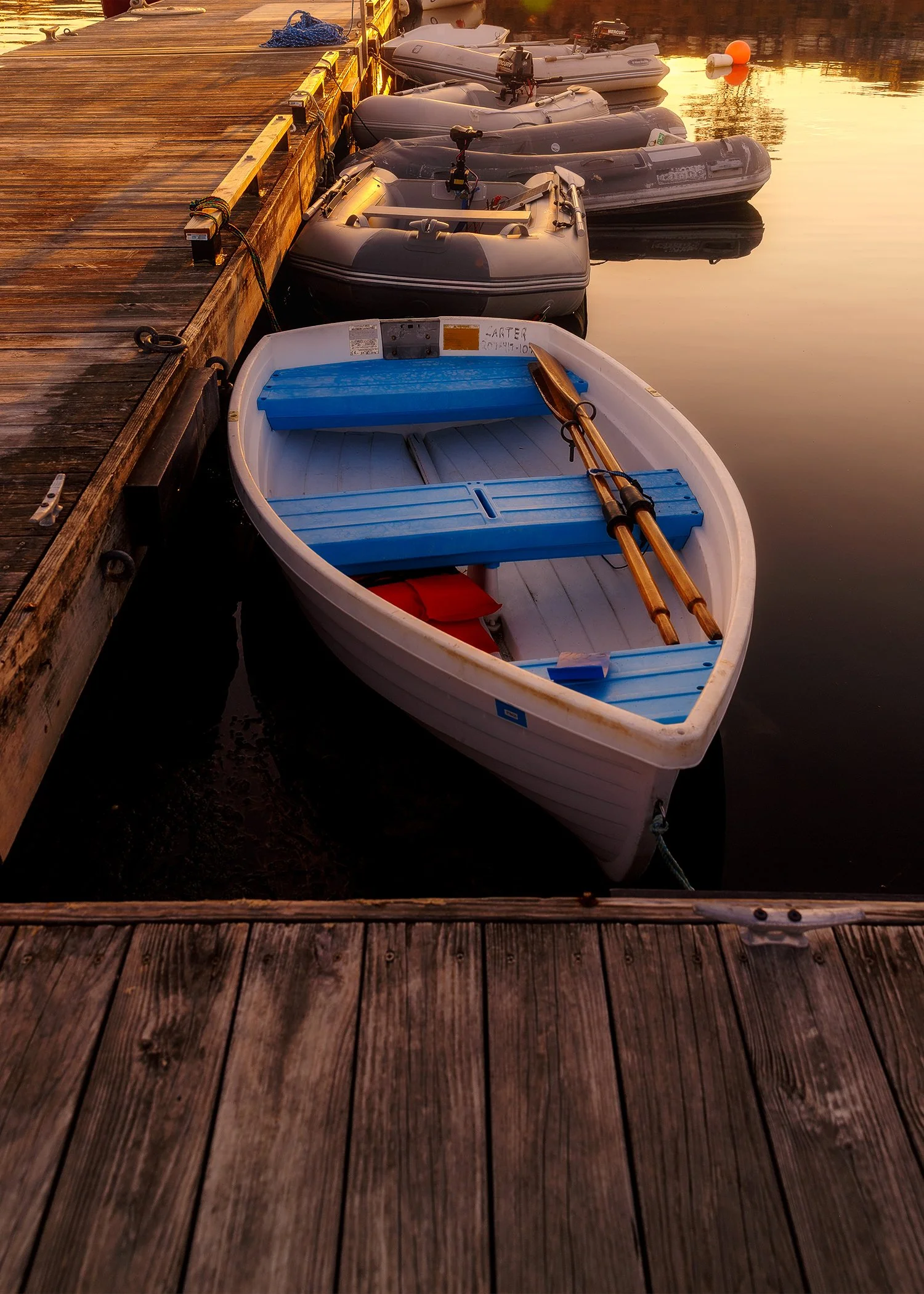 Dinghies at Rockland Harbor