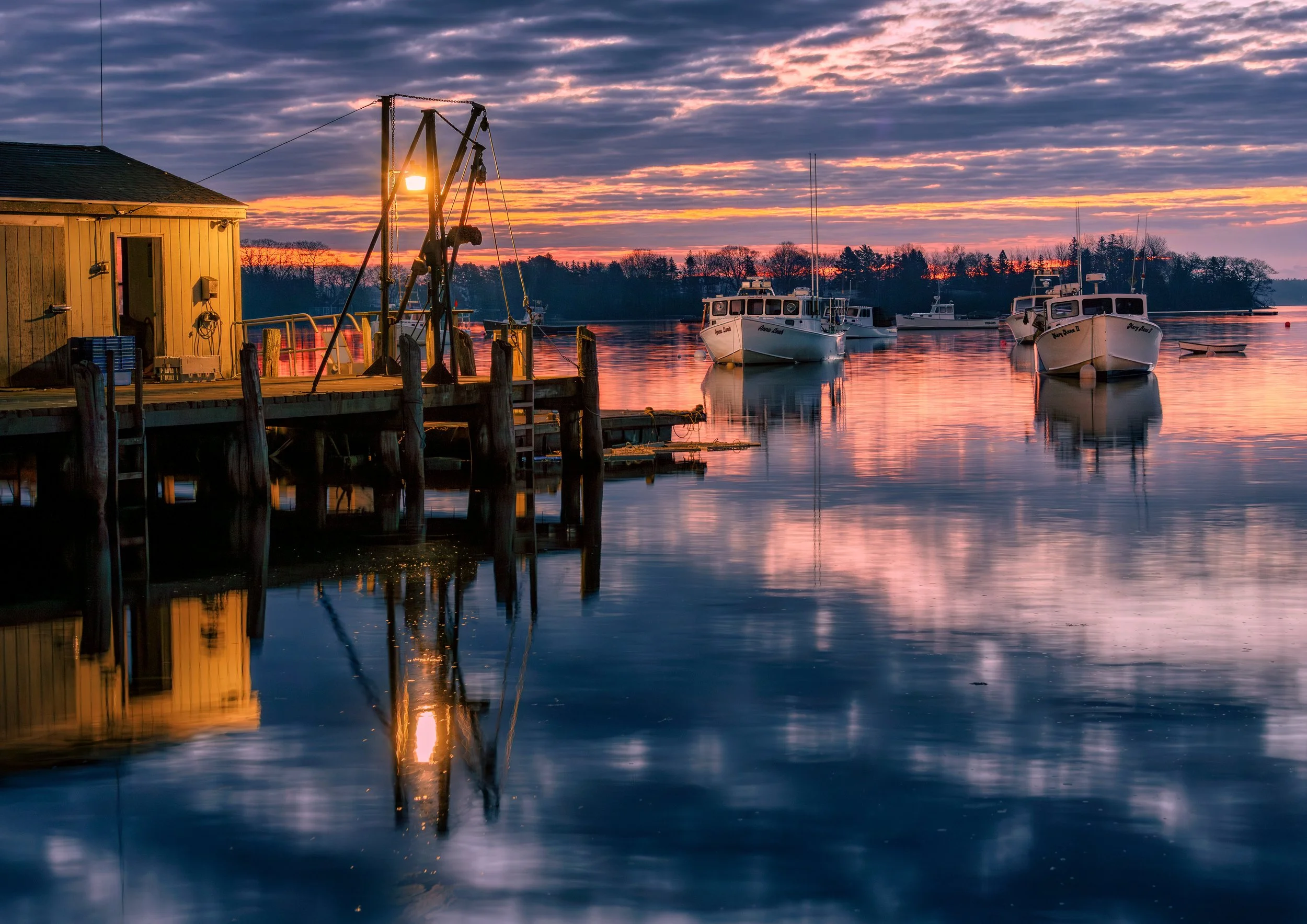 Friendship Harbor winter sunrise