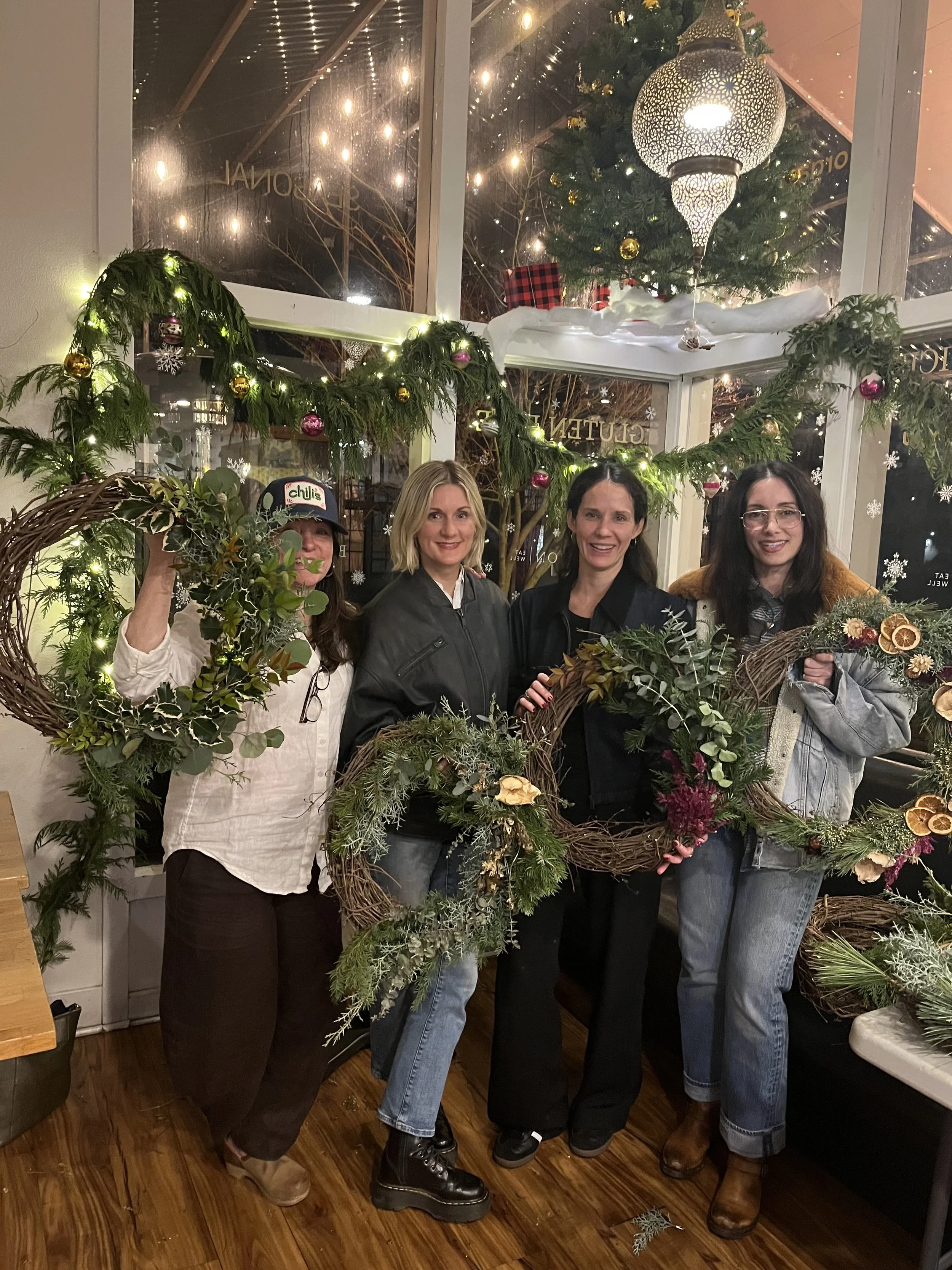 Winter Wreath Workshops | November 29, 2026 12-2pm or 4-6pm | December 4, 2026 6-8pm