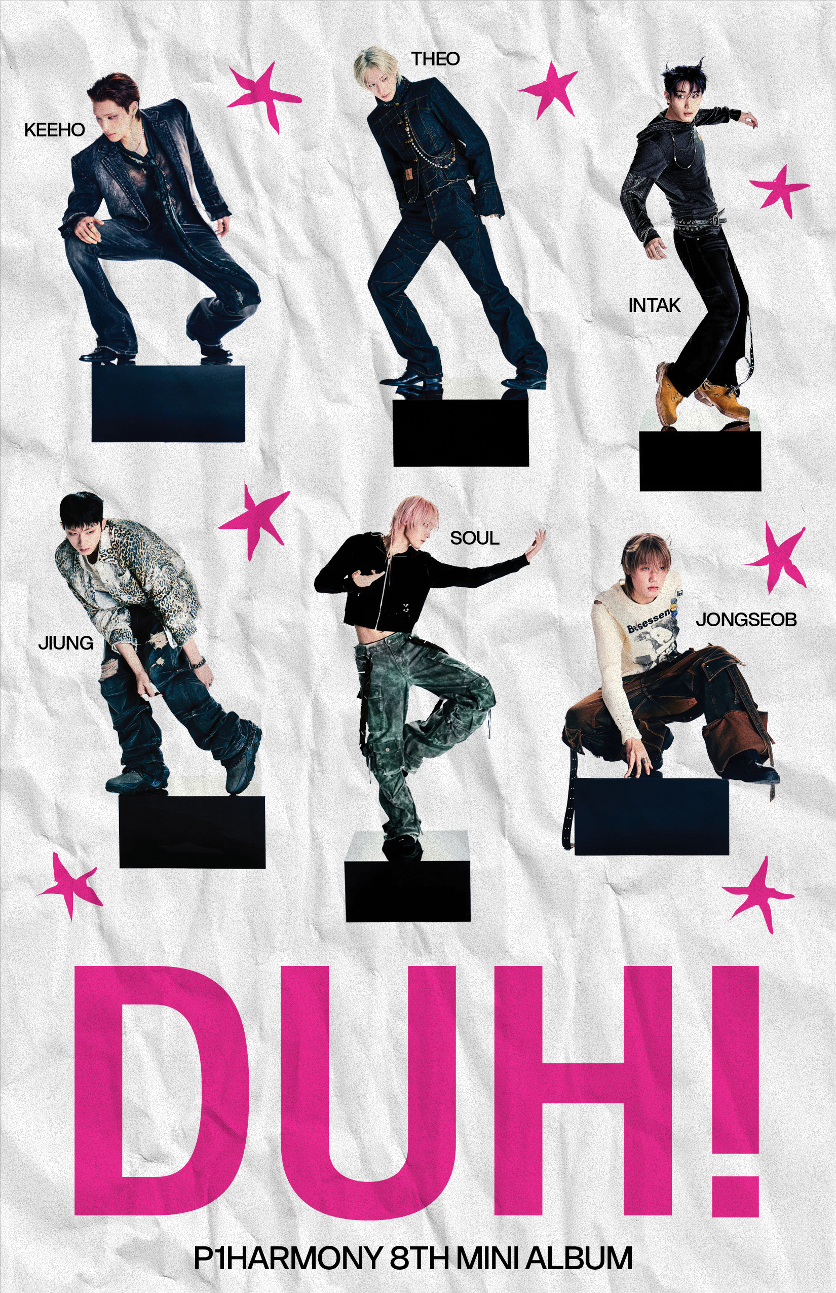 P1Harmony Duh! Posters (2025)