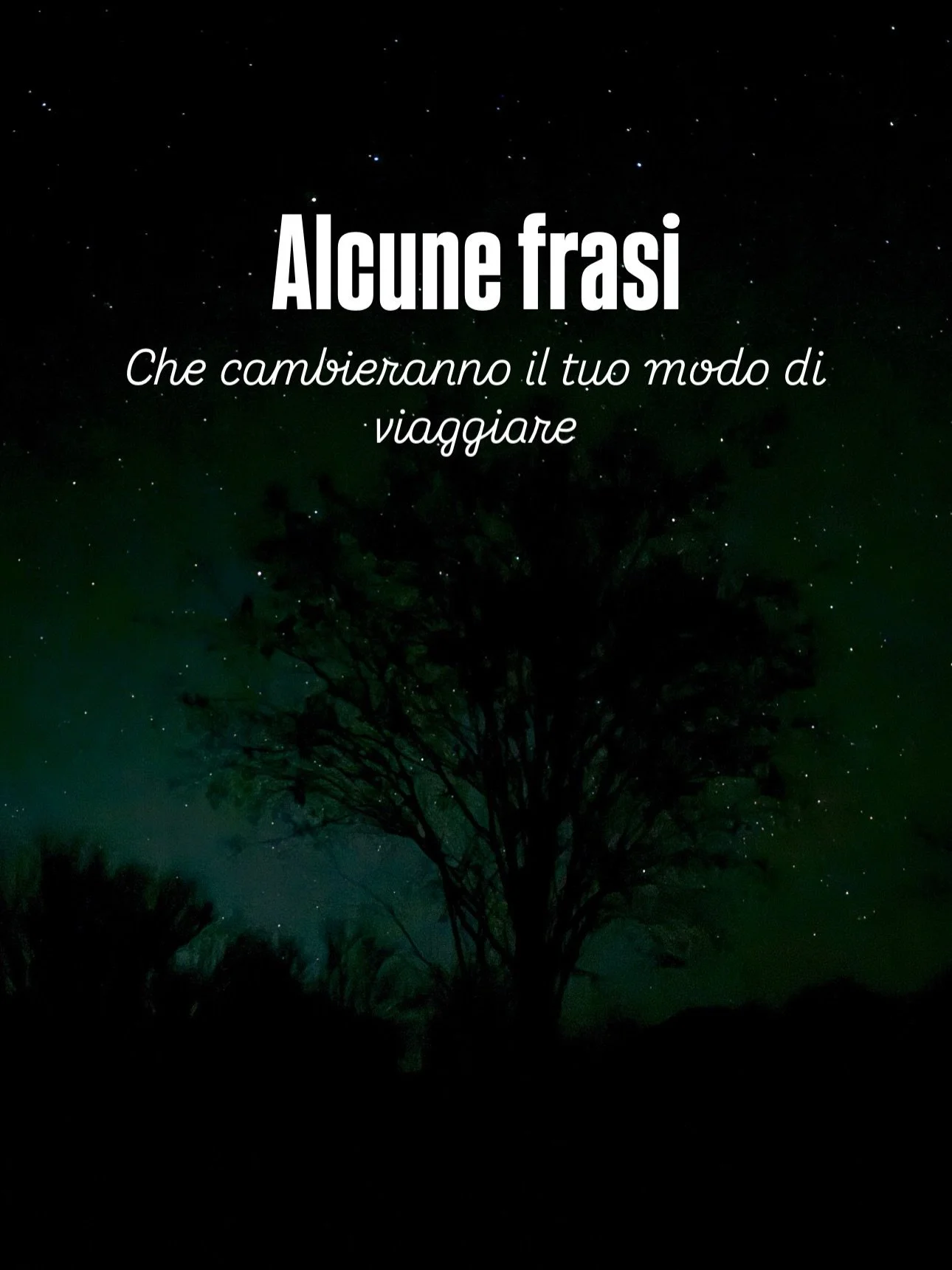 Alcune frasi che cambieranno il nostro modo di viaggiare.
Le immagini che le accompagnano non sono una lista di destinazioni, ma i posti in cui quelle frasi hanno iniziato a prendere senso.

📍 Bassa California del Sud
📍 Marbella
📍 Carmel-by-the-Se