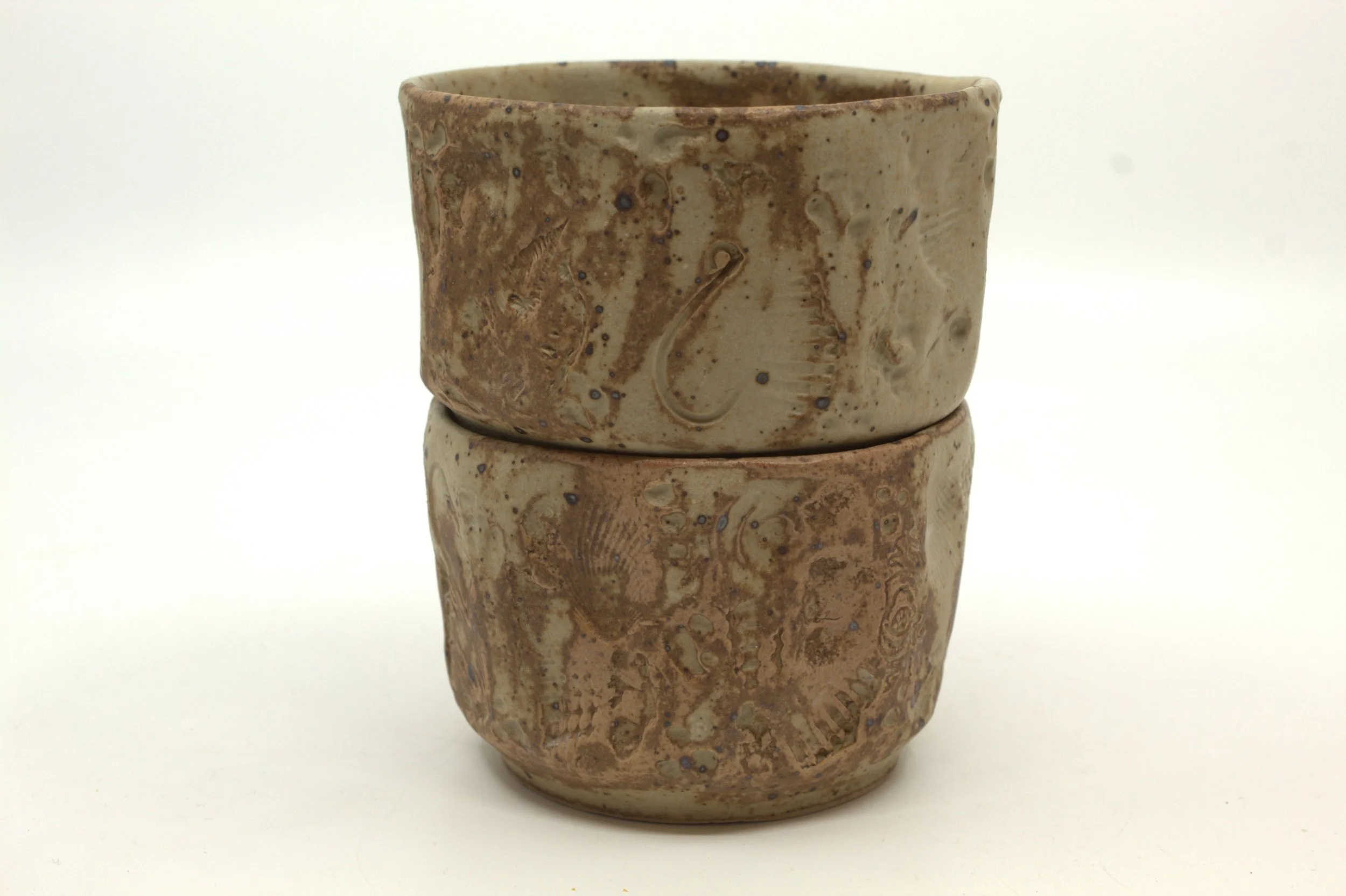 beachcomber espresso cups in wood ash