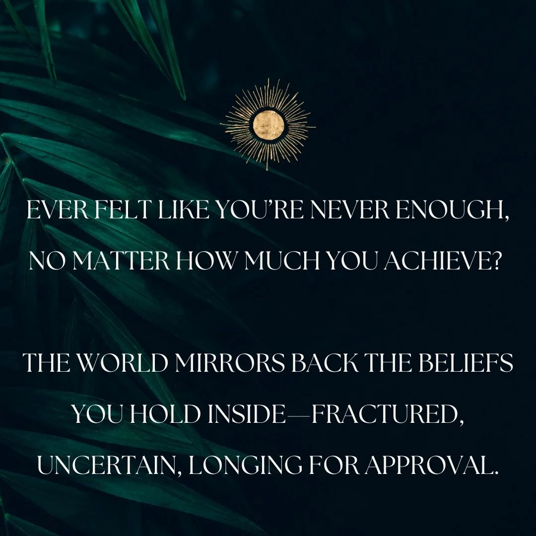 Ever felt like you&rsquo;re never enough, no matter how much you achieve? The world mirrors back the beliefs you hold inside&mdash;fractured, uncertain, longing for approval.⁣
⁣
But imagine living from a place where your worth is unwavering&mdash;roo
