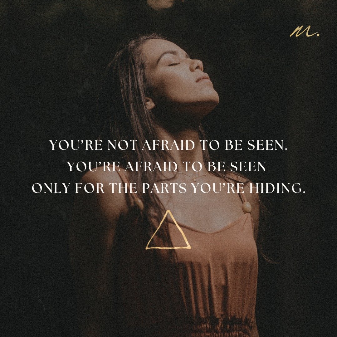 It's not your fear of visibility that holds you back. ⁣
⁣
It's the fear that what you hide will become visible and that which comes to the light will cause others to hold back from you.⁣
⁣
Visibility wounds aren&rsquo;t about spotlight. They&rsquo;re