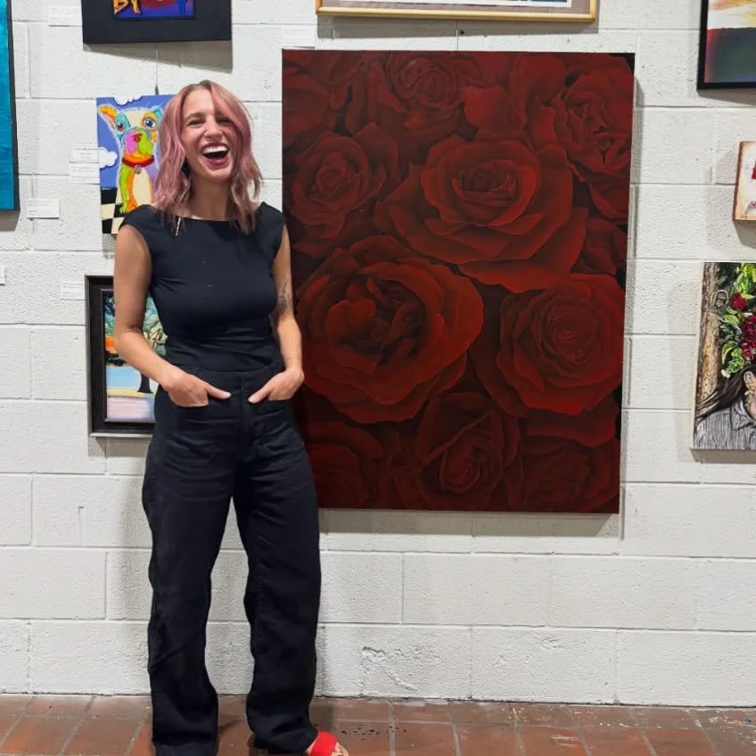 Having my work in a gallery is a dream come true. Younger me would be so proud 🖤