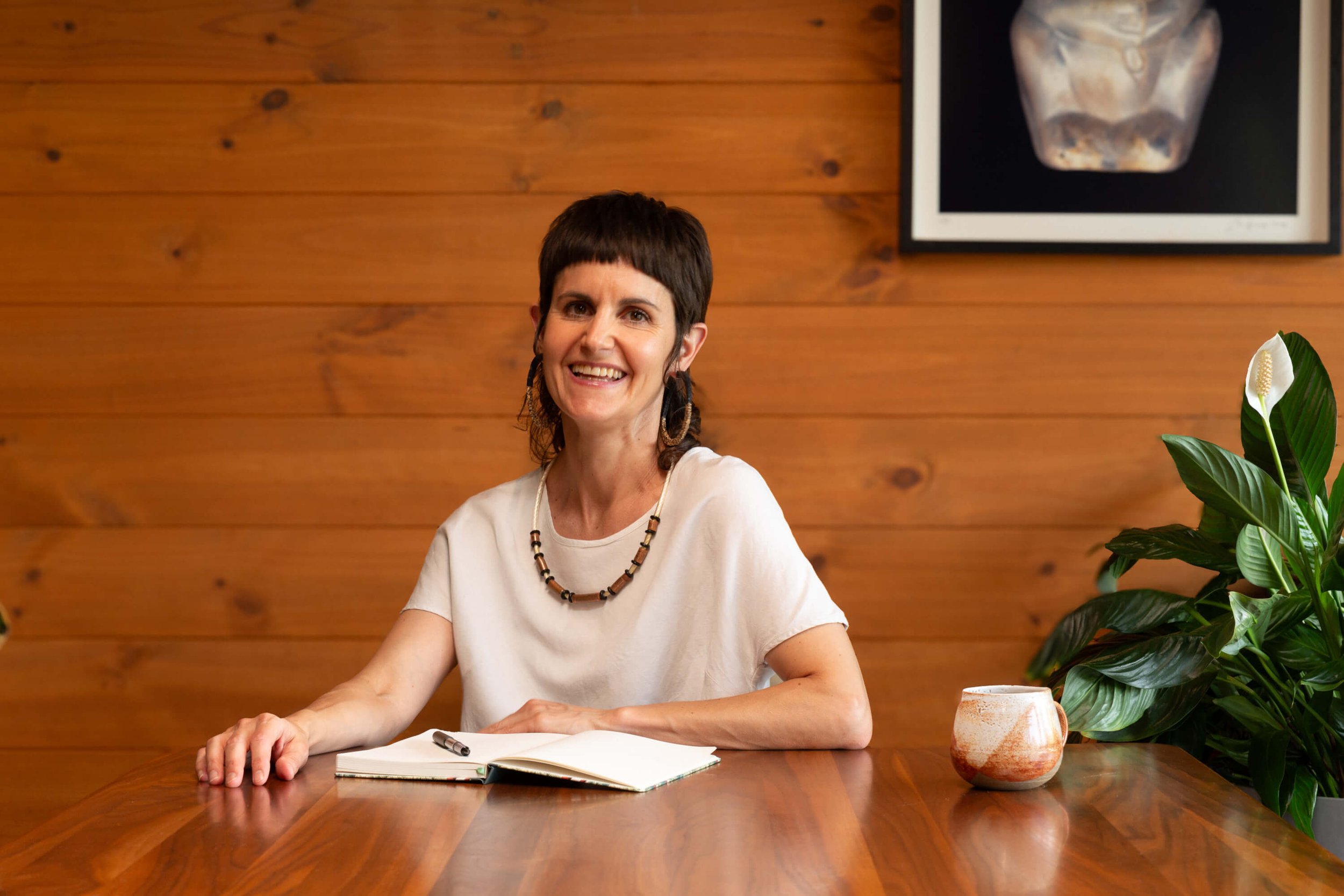 Social enterprise strategy consultant Olivia Cozzolino in her Melbourne workspace