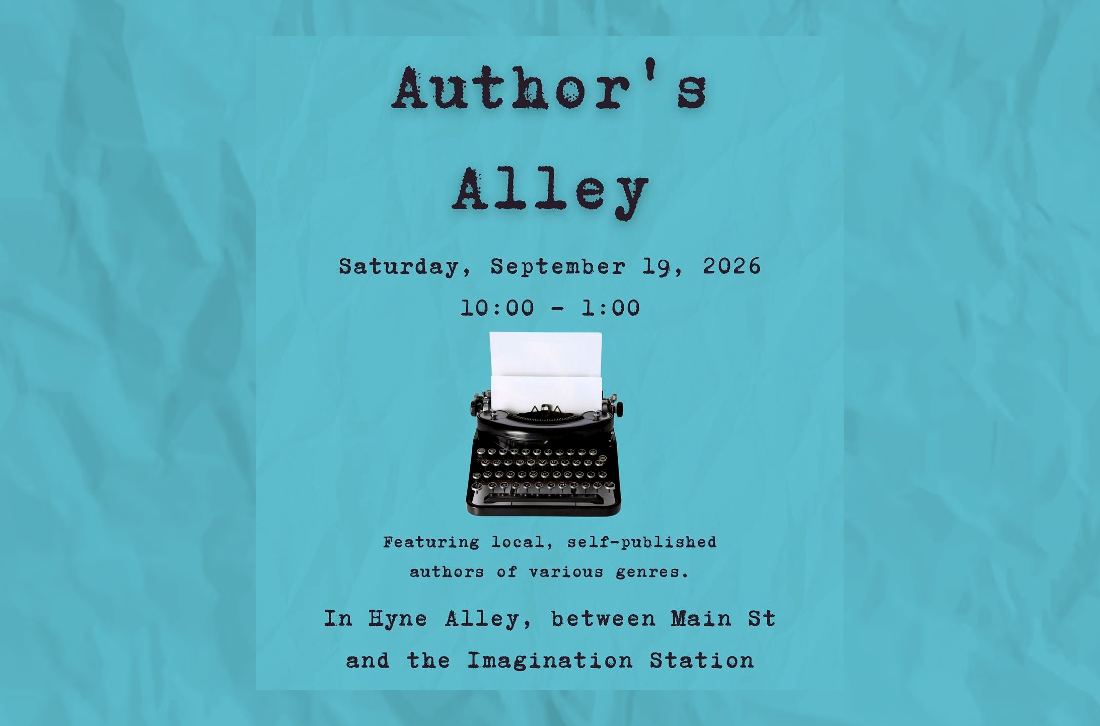 Book Signing at Author’s Alley | Brighton, MI