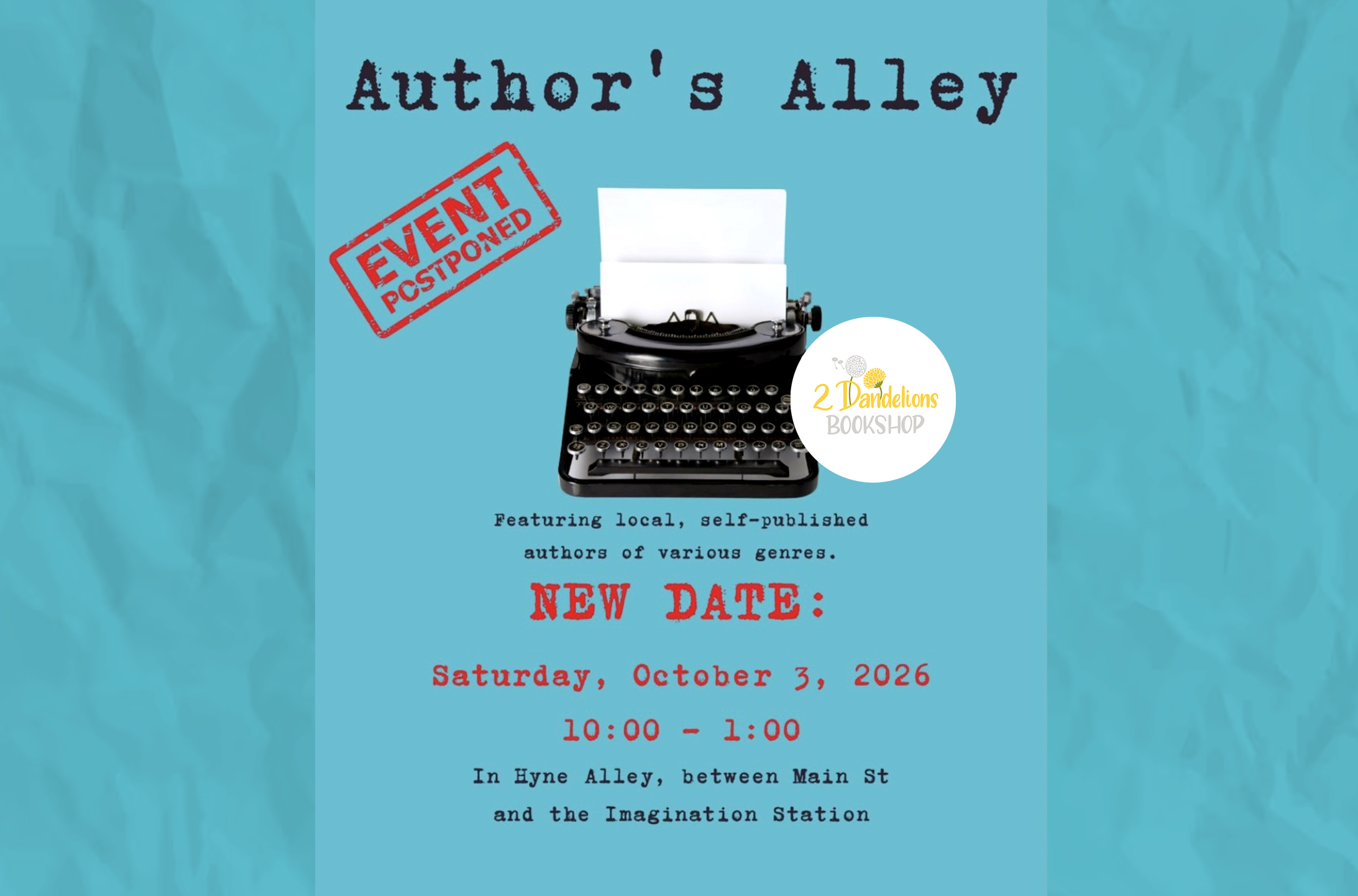 Book Signing at Author’s Alley | Brighton, MI