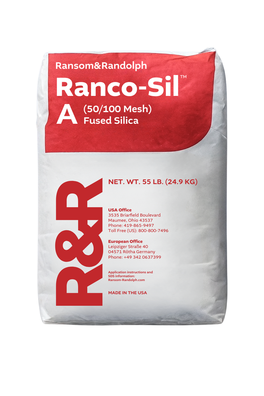 Ranco-Sil™ A (50/100 mesh) fused silica sand - 55 lbs.