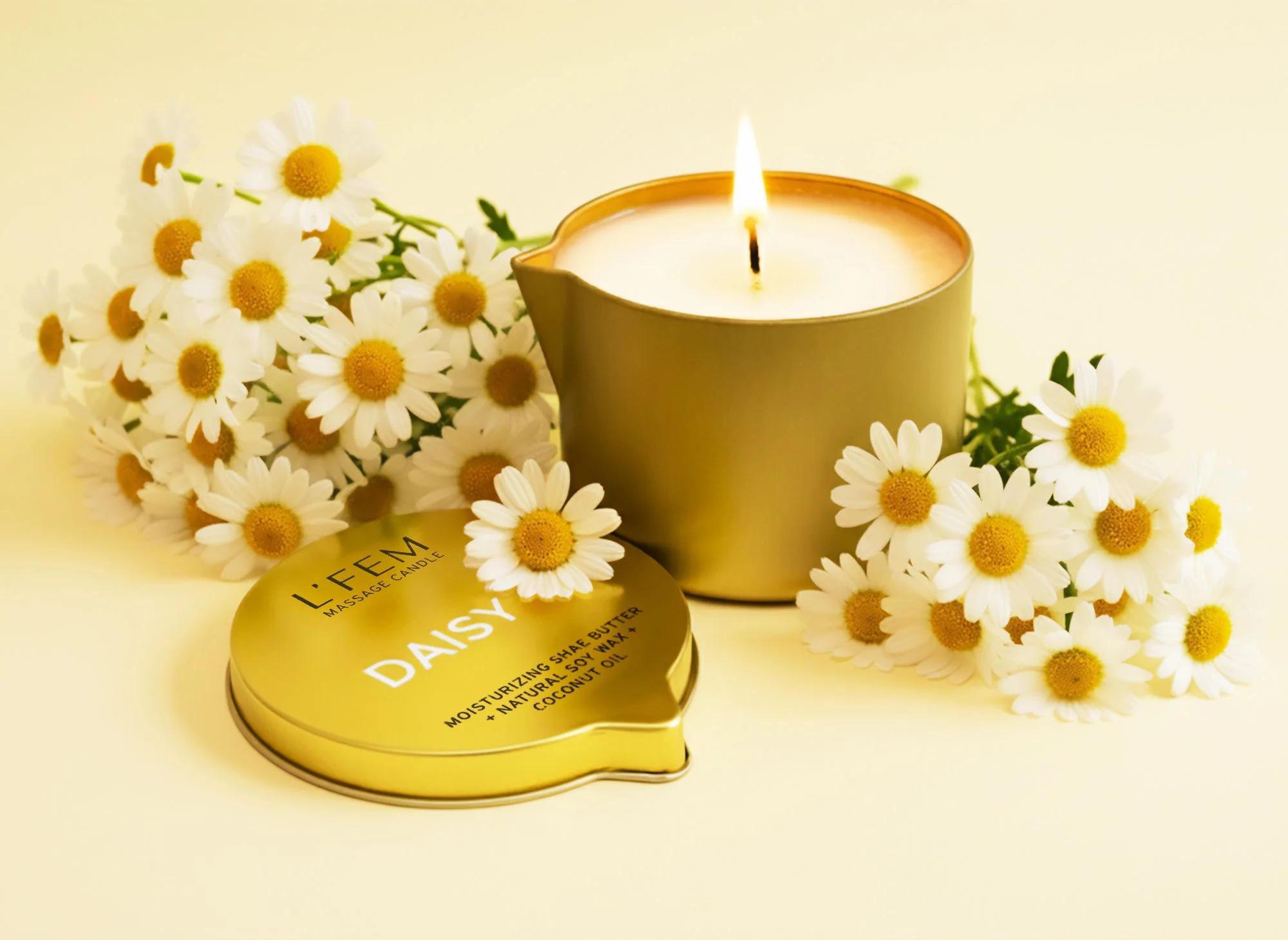 Daisy Massage Candle - 8oz