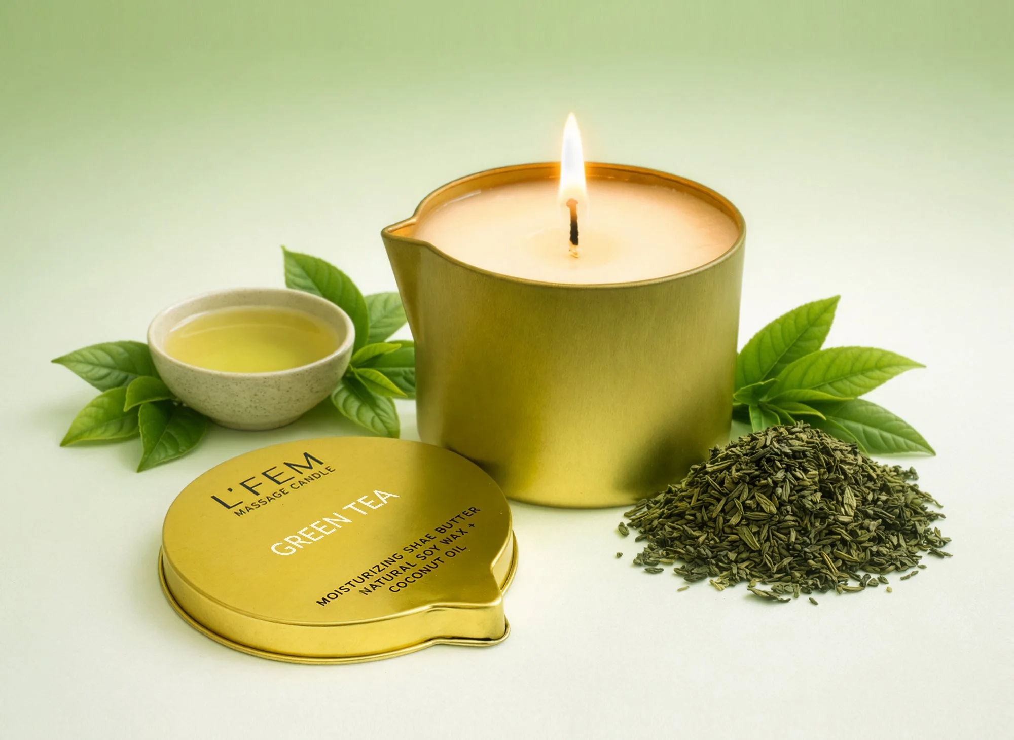 Green Tea Massage Candle - 8oz