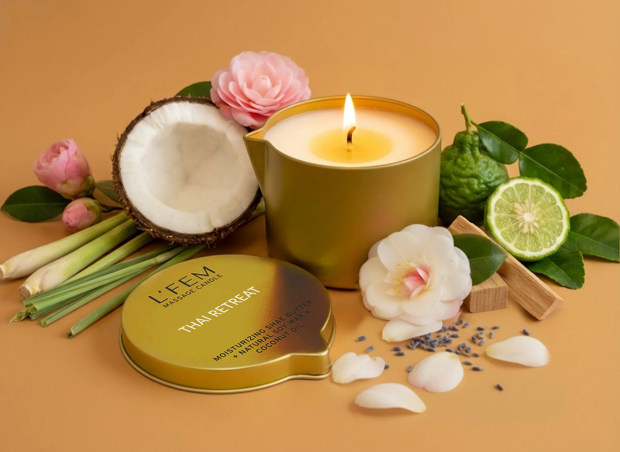 Thai Retreat Massage Candle - 8oz