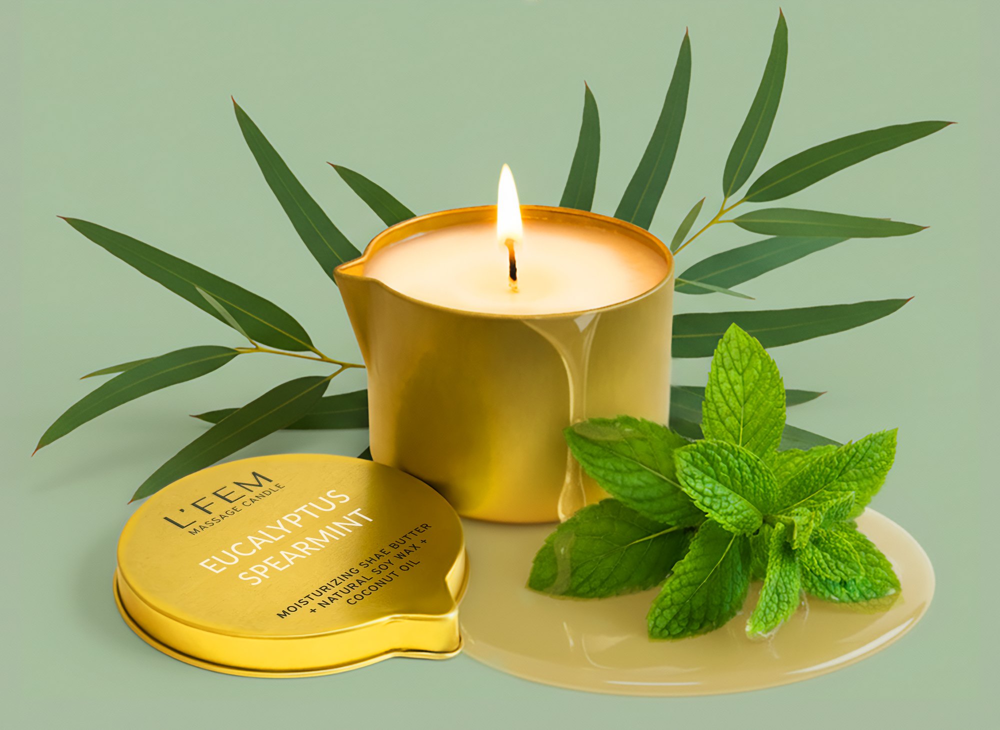Eucalyptus Spearmint Massage Candle - 8oz