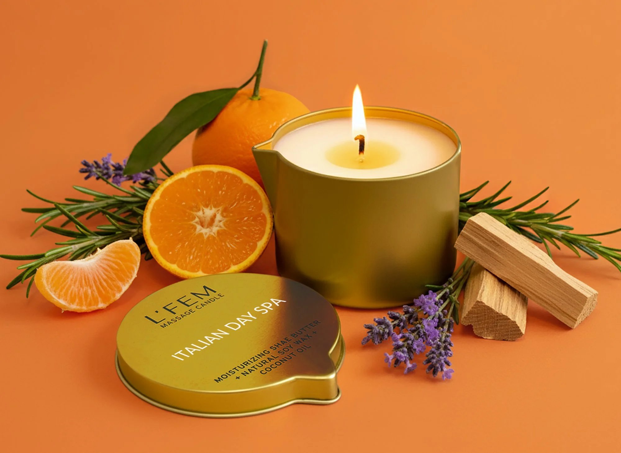 Italian Day Spa Massage Candle - 8oz