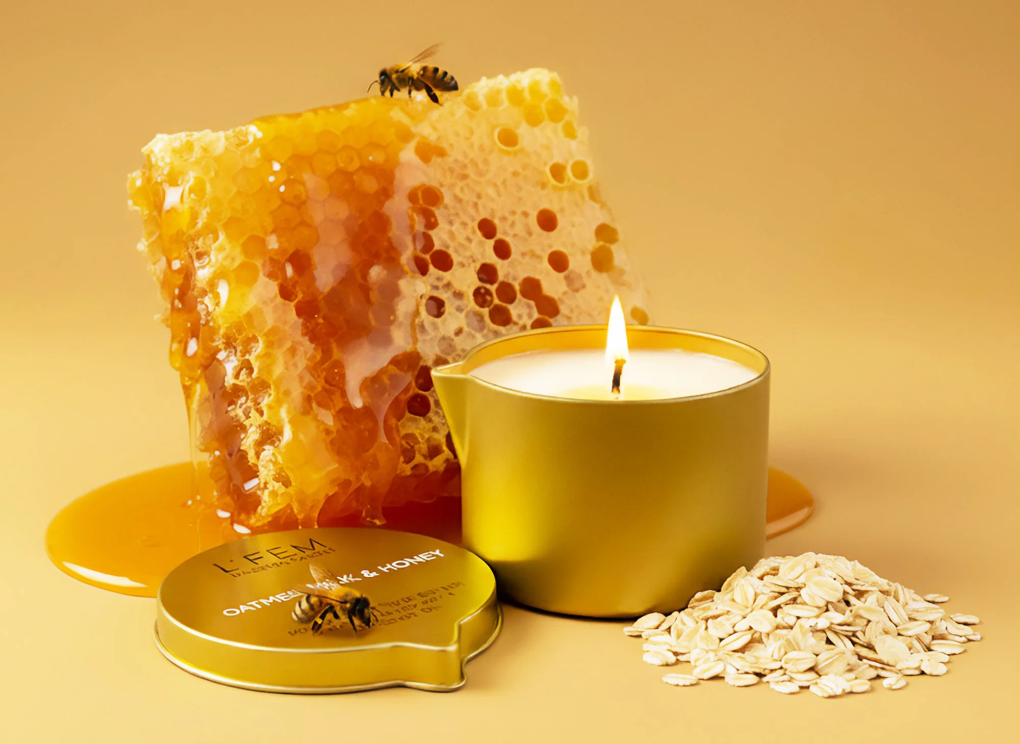 Oatmeal Milk and Honey Massage Candle - 8oz