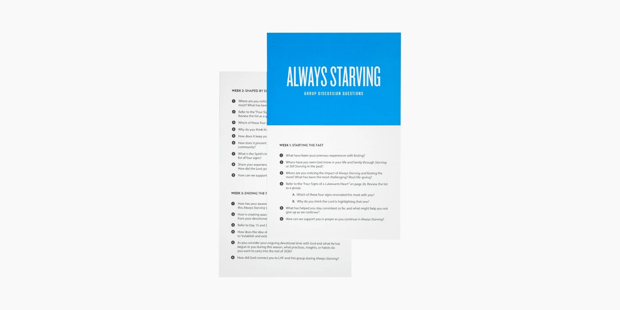 Always Starving Group Discussion Card ($1.50 - Min. 50)