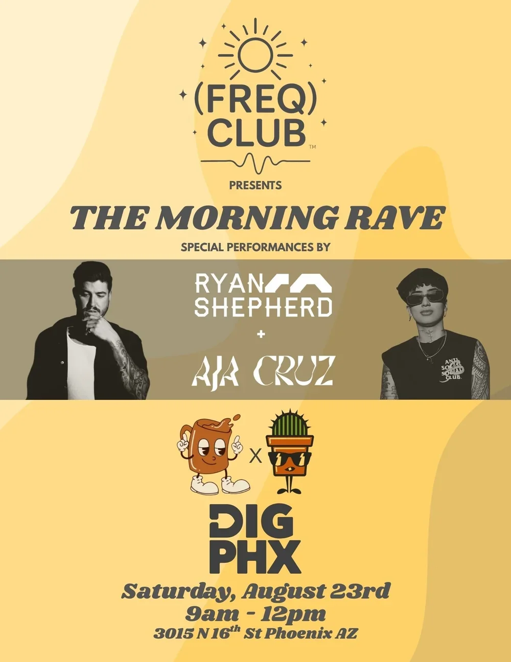Morning Rave with Freq Club at Dig It Gardens