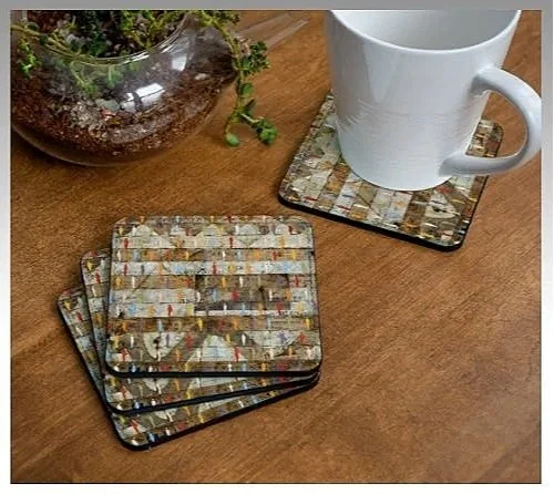 Embrace Life's Uncertainty coaster set