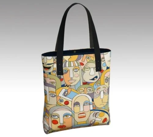 Market Tote Bag - "FACES"