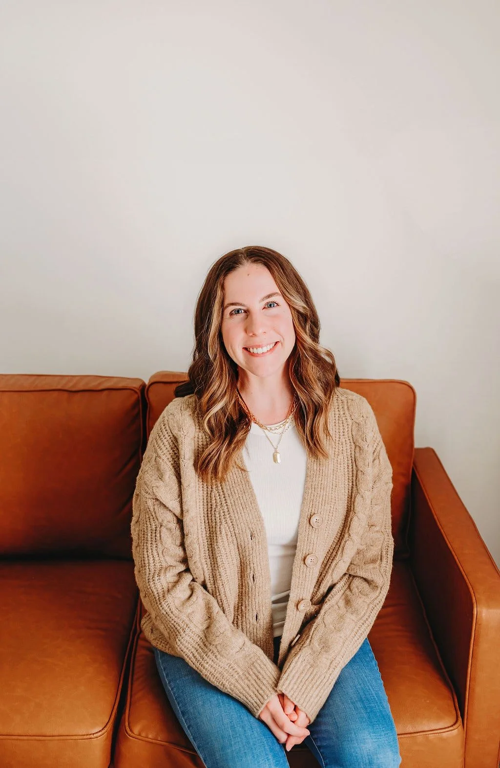 Emily Smoot, LCSW-C, PMH-C, founder of Untangle & Uplift Therapy in Maryland, specializing in pregnancy and postpartum mental health, EMDR therapy for trauma, and Christian therapy for women and mothers