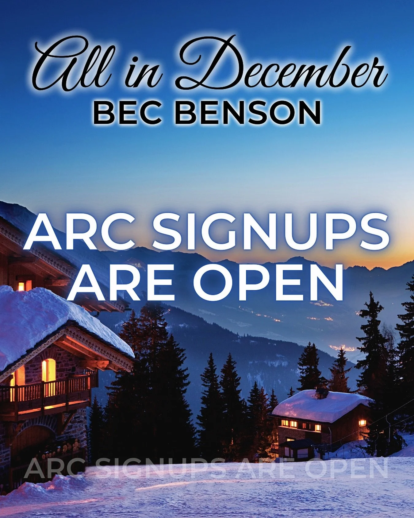 ARC sign ups are open! ⛷️https://forms.gle/o8iKY4s7uLxKDdbLA 

If you love&hellip;
🎄Sweet single dads who love their kids so much 
🎄Enough spice to keep things warm in December 
🎄Found family + cozy cabins + making cinnamon rolls (from scratch!)
?