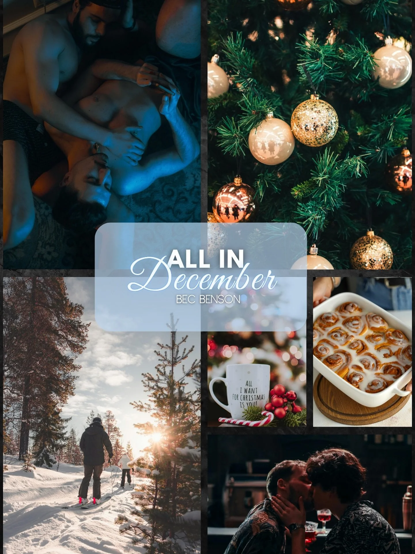 The vibes:

❄️ single dads x2
🎿 Christmas + winter vibes 
❄️ only one bed / snowed in
🎿 older MMCs (mid-30s)
❄️ found family 
🎿 mild exhibitionism
❄️ low angst 
🎿 praise &amp; degradation 

Coming November 1st!!