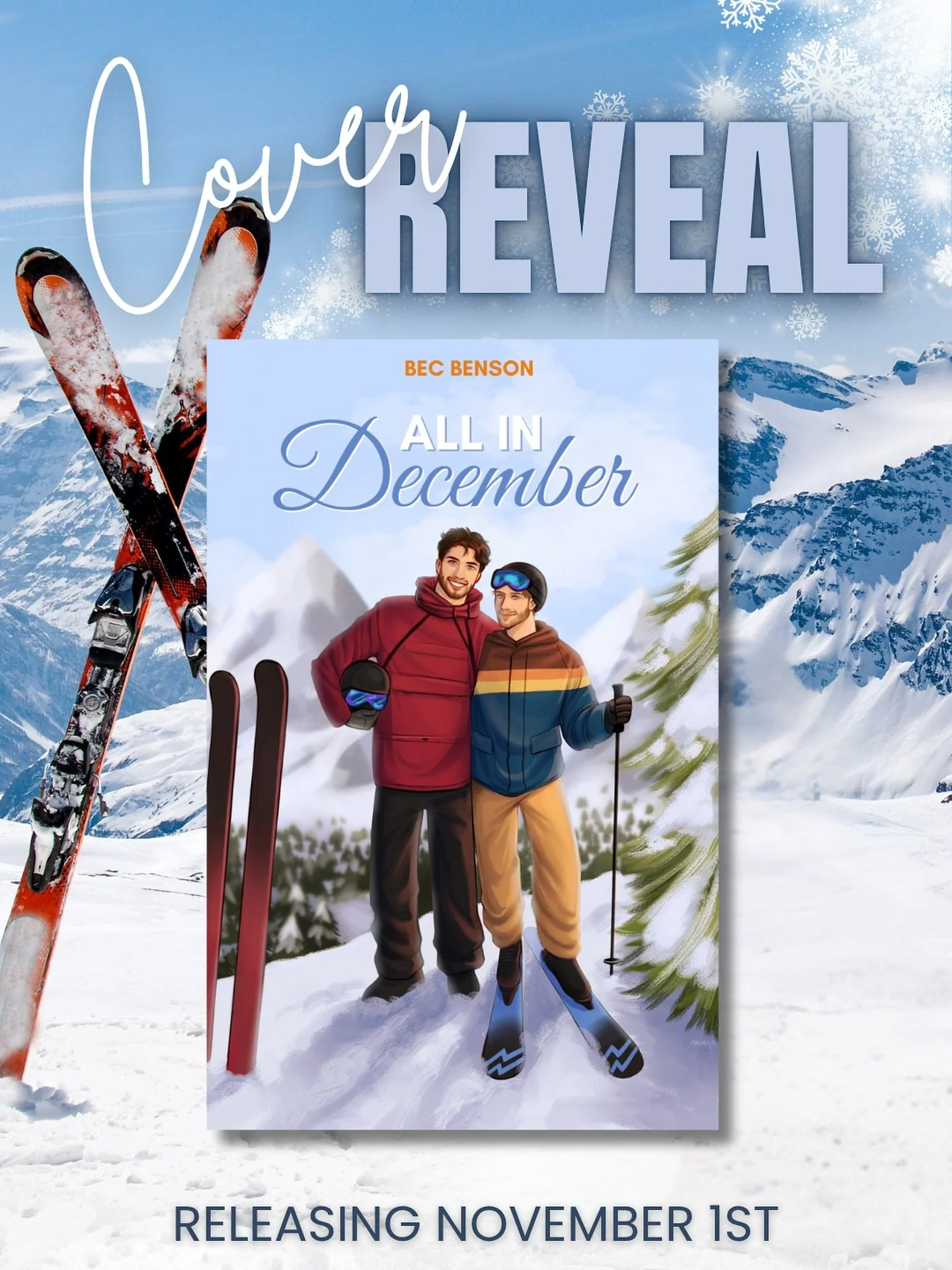 All in December cover reveal! ❄️🎿

I know I already did this once for All in December, but when I shared the last cover, I was DM&rsquo;ed by an artist in the community that I trust, saying the person I originally hired had art on their IG that appe