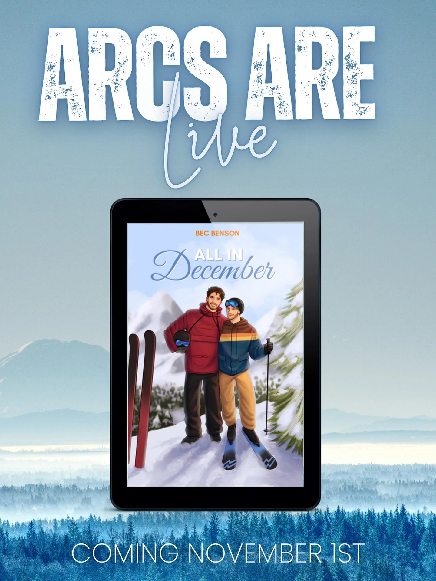 ARCS ARE LIVE!! 🎉🎉🎉

So exciting and scary all at the same time, but thank you to everyone who requested an ARC of this holiday book!

I woke up to snow in Colorado so it felt like it was a good sign that today is the day to send this out. ❄️

Als