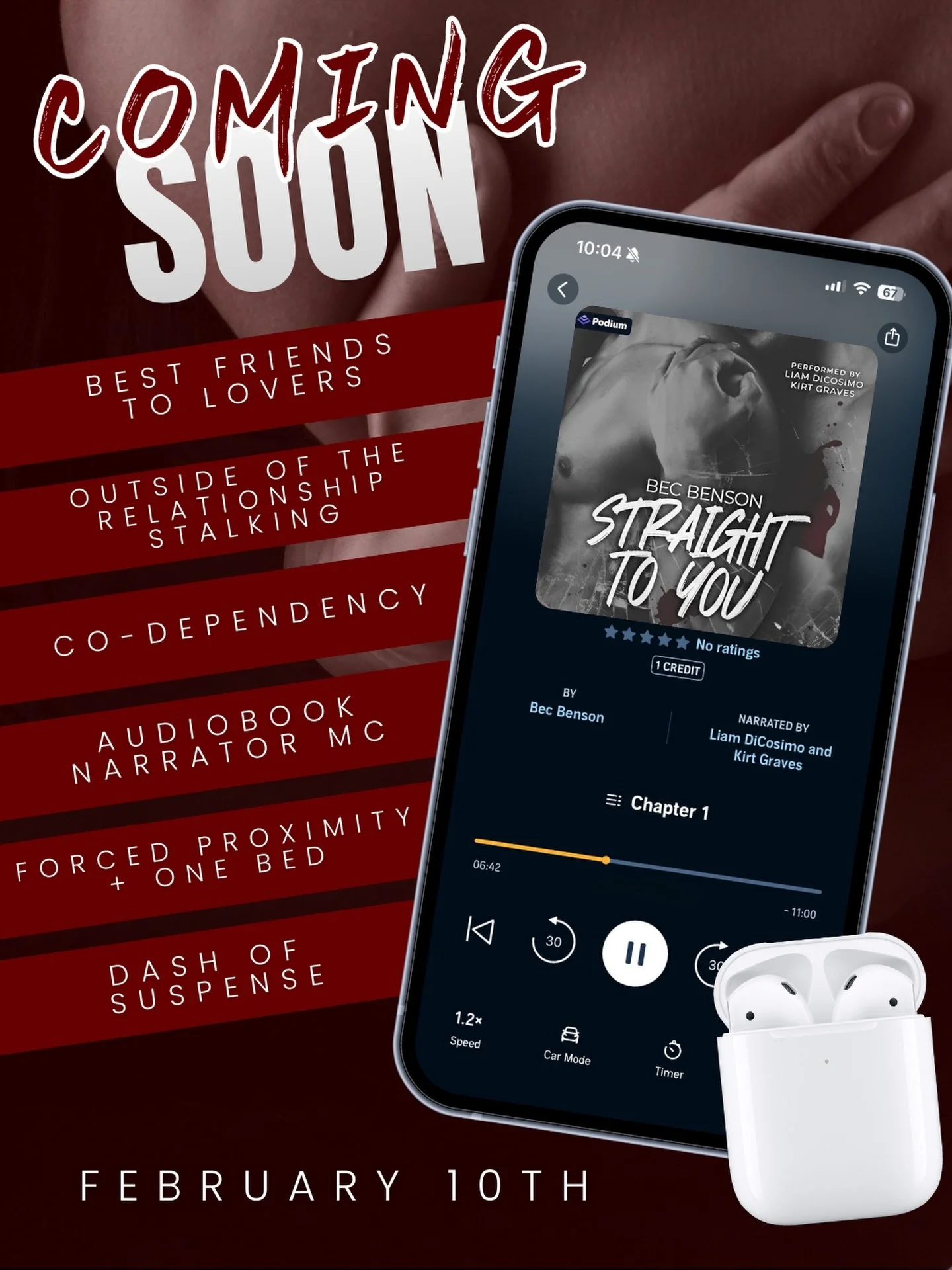 TUESDAY!! Straight to You is coming to audio! 🎧

You can pre-order here: https://www.audible.com/pd/Straight-to-You-Audiobook/B0GC7BDCV2 

Ryder

I spend my days narrating steamy queer romance novels&mdash;which is ironic, considering my own love li