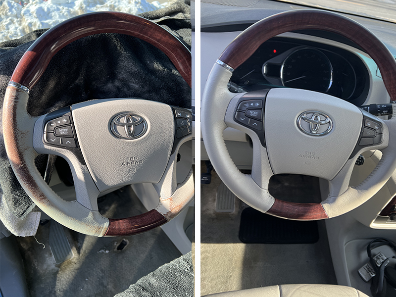 Steering wheel restoration.