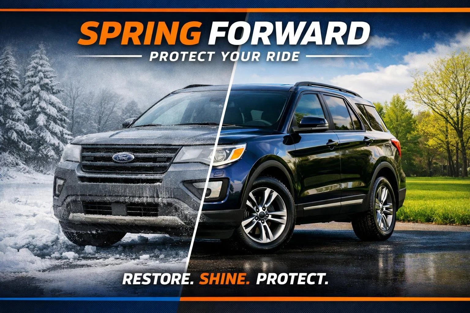 Spring Forward, Protect Your Ride 🌱🚗
Winter was rough on your car. Salt, slush, and freezing temps leave behind more damage than you think &mdash; and spring is the perfect time to address it before it gets worse.
Here's what Ultragloss customers a