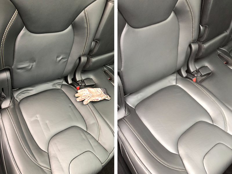 Car seat dent removal.