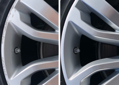 Curb rash repair.