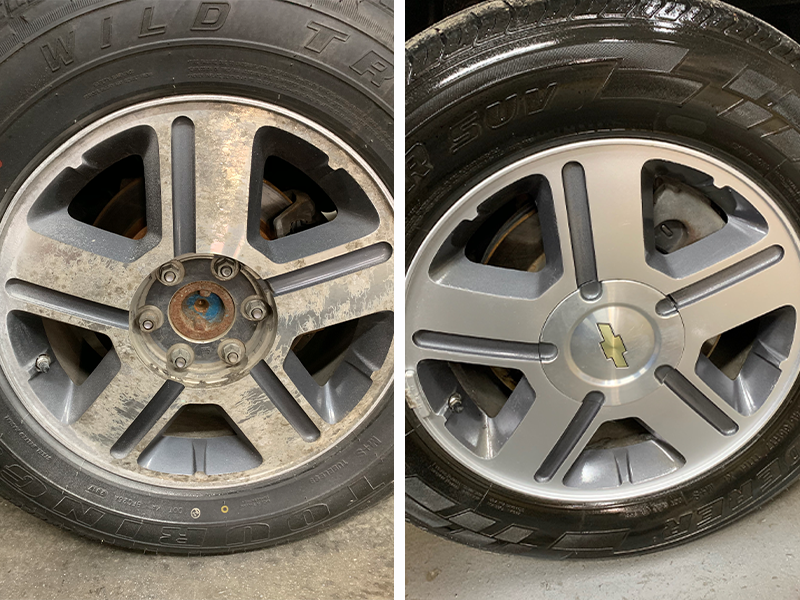 Corroded rim restoration.
