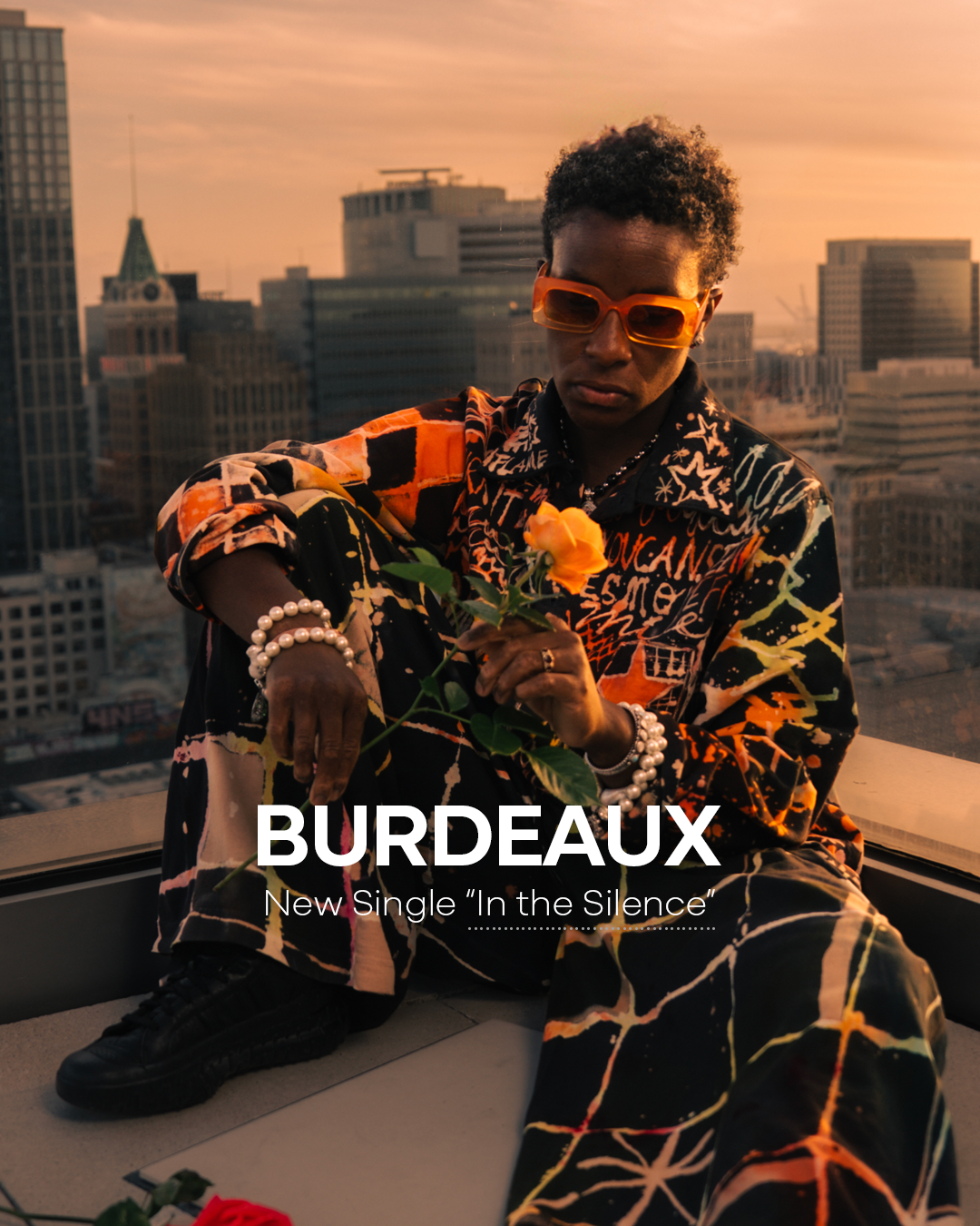 Burdeaux - "In the Silence" genre-bending alternative single from 101% Music blending hip hop, electronic, and experimental sound design