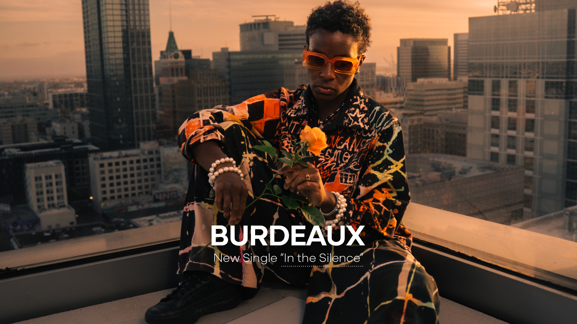 Burdeaux - "In the Silence" genre-bending alternative single from 101% Music blending hip hop, electronic, and experimental sound design