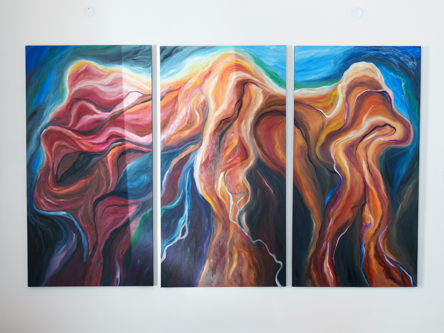 I'M BREAKING ALL THE RULES NOW 
Elizabeth Cooper
Oil on canvas
108x72 | $3,750
Elizabeth is a self taught multidisciplinary artist based in St. Louis. These pieces are about expressing with full freedom, intuition, and emotion rather than focusing on