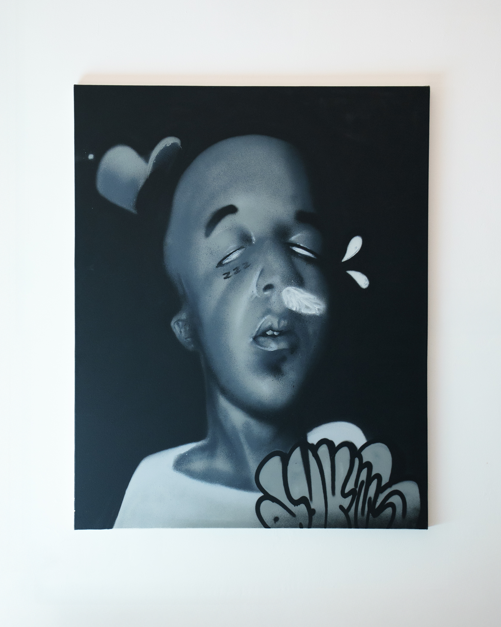 NOID
Dormir
Spray paint, acrylic on canvas
24x38 | $3,000
Dormir is an African-American multidisciplinary artist and designer from the Northside of St. Louis with roots in realism, illustration, and graffiti.